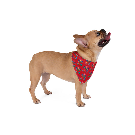 Pet Bandana - Polish Folk Flowers Pattern