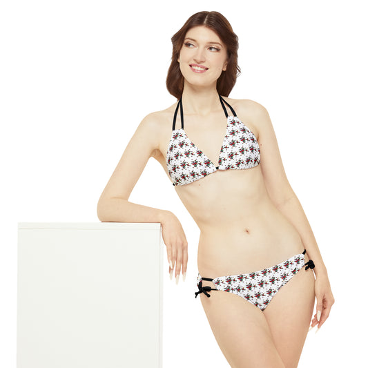 Polish Highlander Goralskie Kwiaty Strappy Bikini Set (AOP)